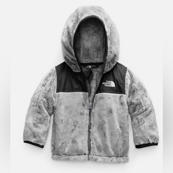 The North Face Kids Baby Outdoor Oso Hoodie Jacket,Grey, Size 6-12Mnths like new - Picture 1 of 11